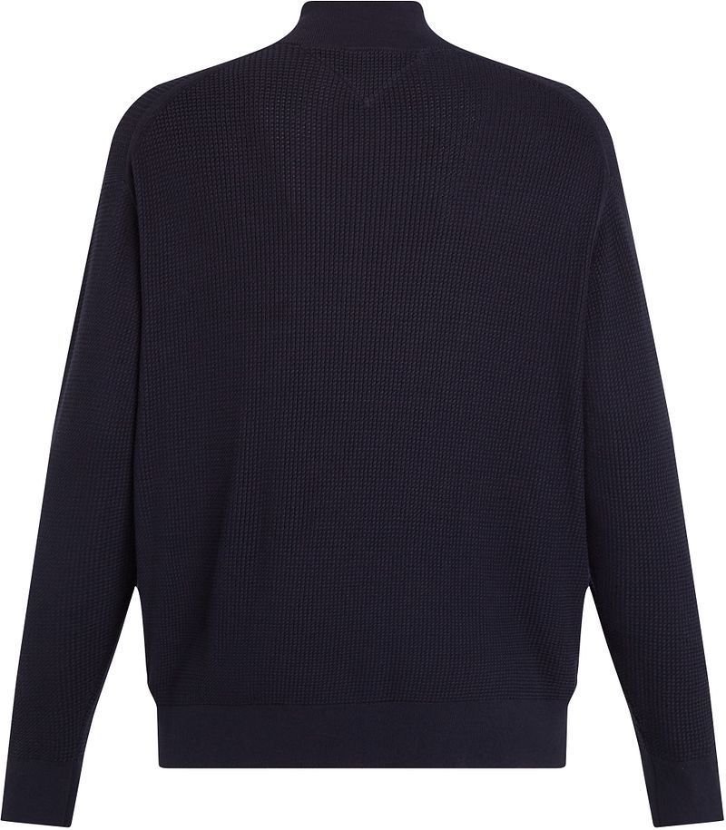 Tommy Hilfiger Big & Tall Half Zip Trui Structuur Navy