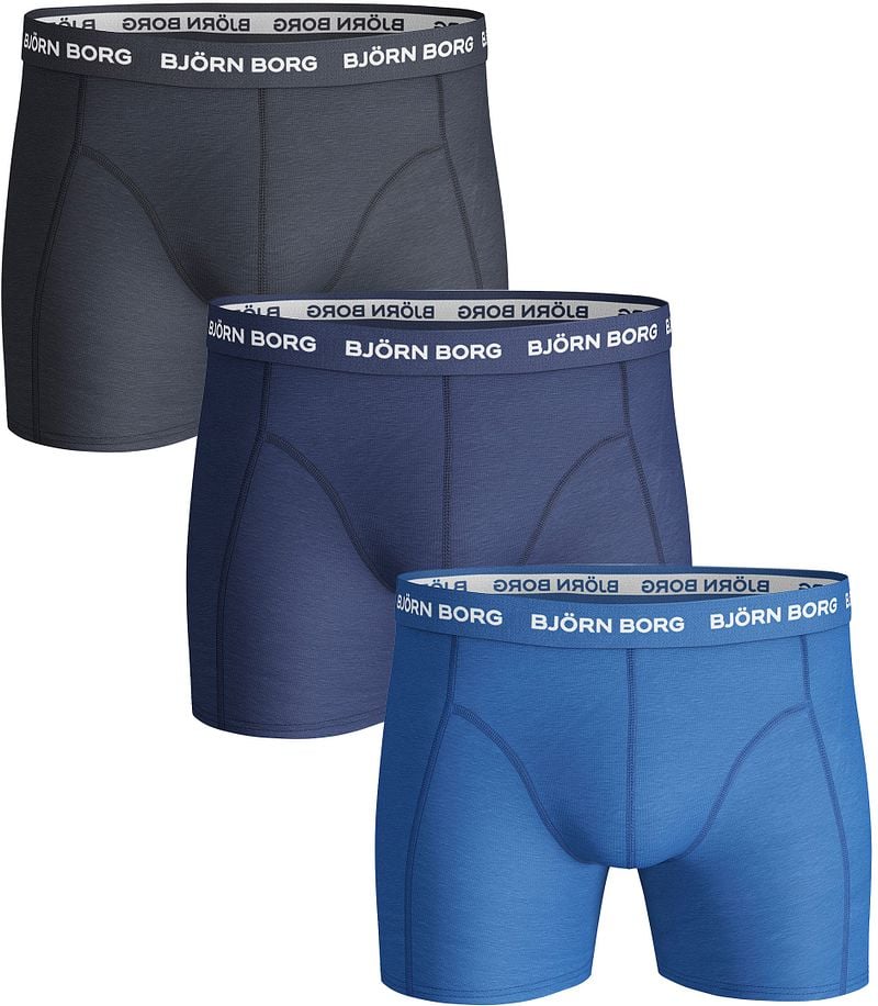 Björn Borg Shorts 3er-Pack Uni Blau - Größe XXL günstig online kaufen