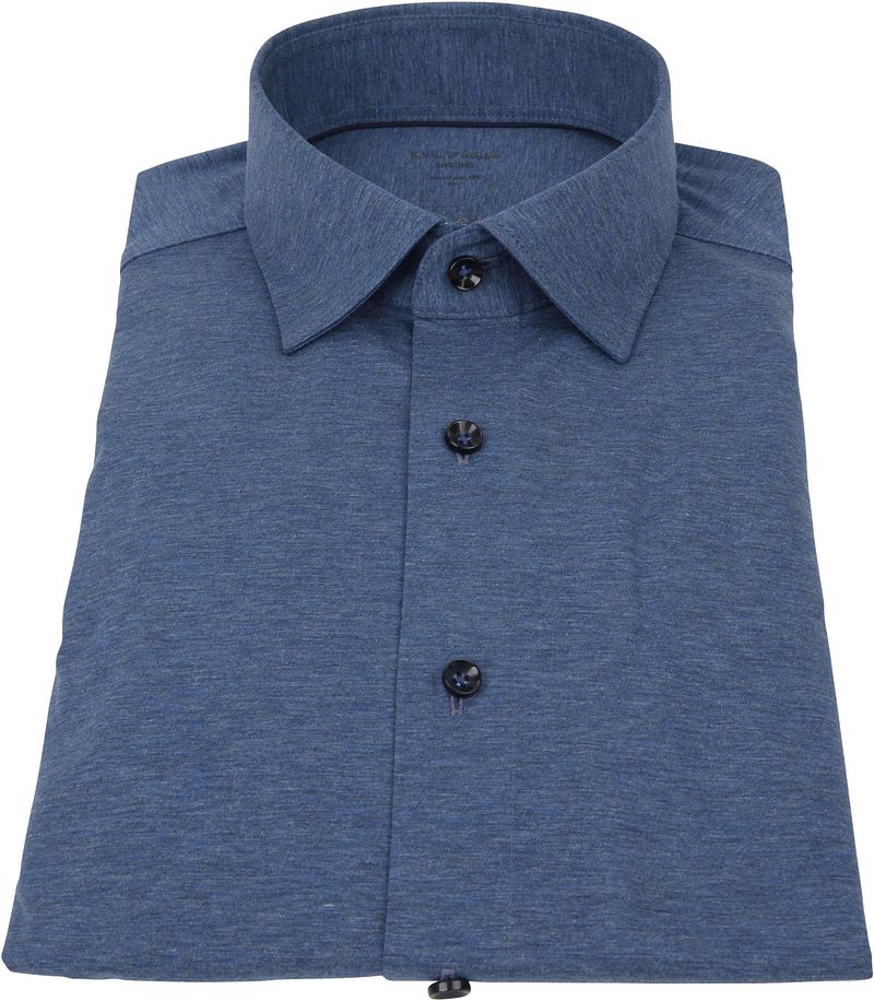 OLYMP Luxor Jersey Stretch Hemd 24/Seven Dunkel Blau - Größe 37 günstig online kaufen