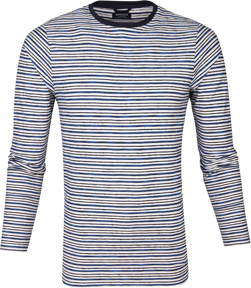 Dstrezzed Pull Rayures Relief  Bleu Multicoloré taille S