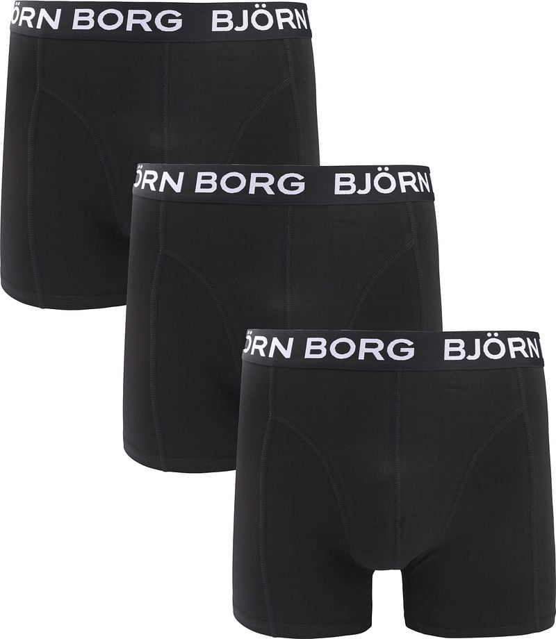 Bjorn Borg Boxers Cotton Stretch 3-Pack Schwarz - Größe L günstig online kaufen