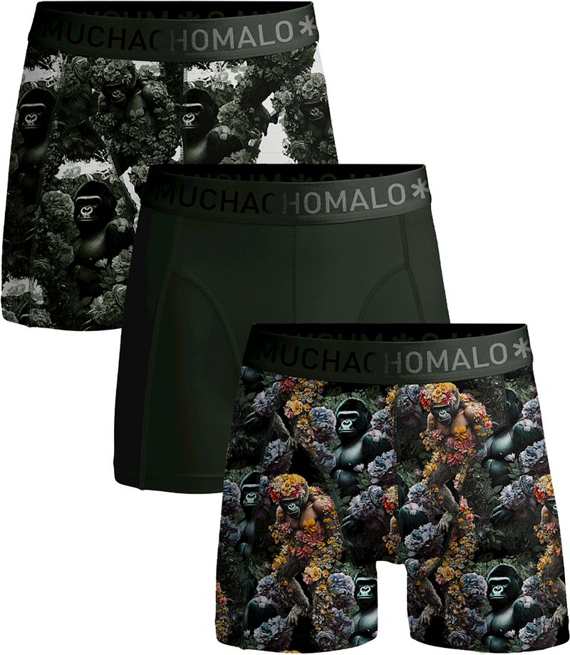 Muchachomalo Boxershorts 3er-Pack Gorilla - Größe M günstig online kaufen