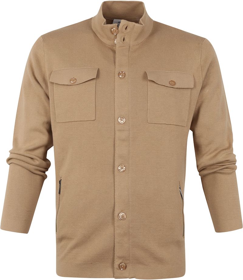Blue Industry Veste Zippée Camel Marron taille M
