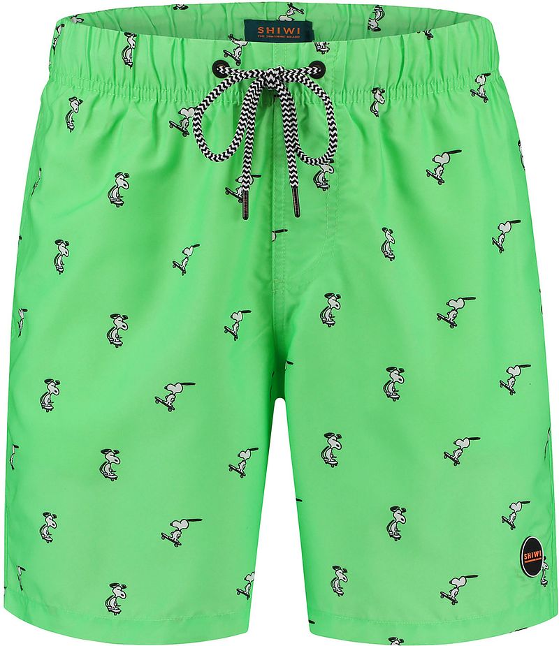 Shiwi Short de Bain Happy Skater Snoopy Vert taille S