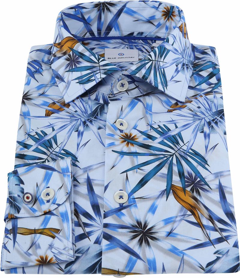 Blue Industry Hemd Tropisch Blau - Größe 40 günstig online kaufen