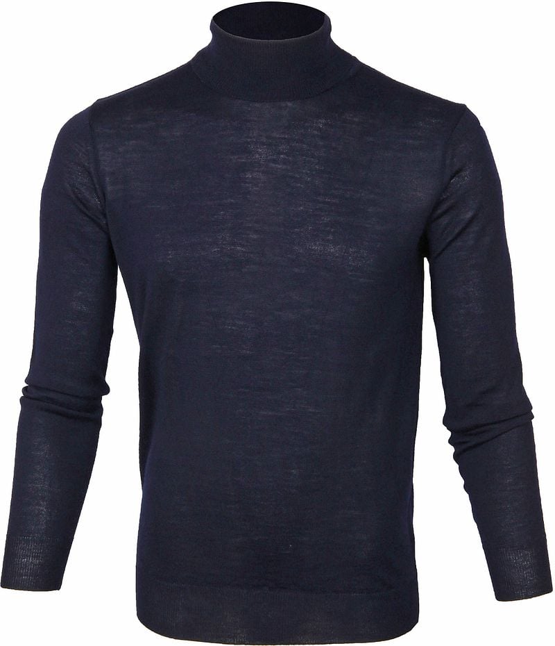 Suitable Merino Rollkragen Pullover Dunkelblau - Größe M günstig online kaufen