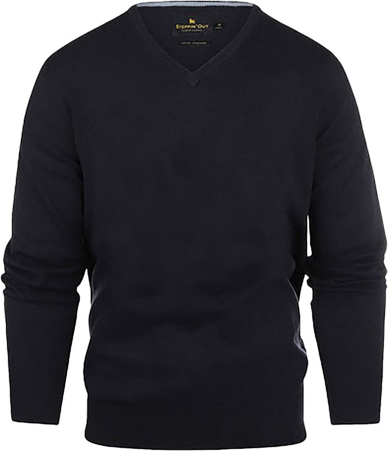 Steppin' Out Trui Cashmere V-hals Navy