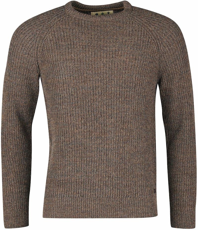 Barbour Pullover Lambswool Knitted Braun - Größe XL günstig online kaufen