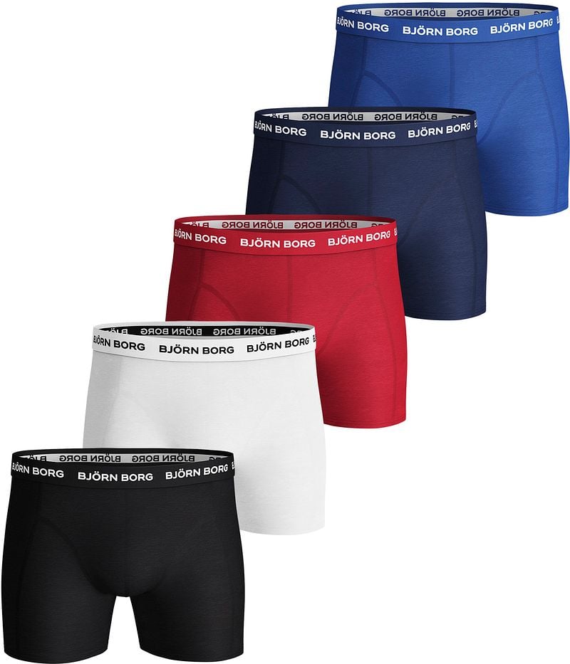 Bjorn Borg Boxershorts 5er-Pack Solids - Größe M günstig online kaufen