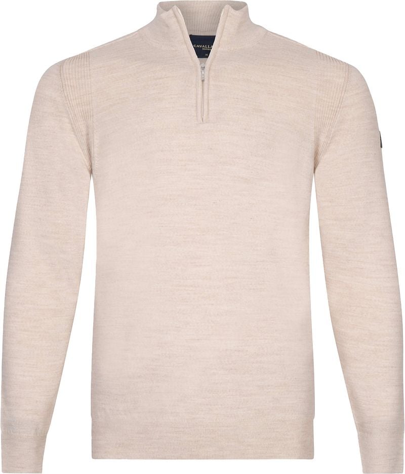 Cavallaro Palio Half Zip Pullover Wool Blend Ecru - Größe XXL günstig online kaufen