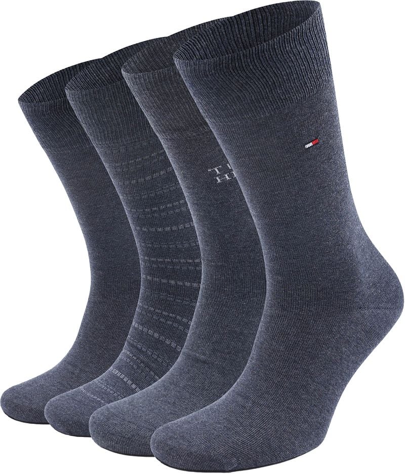 Tommy Hilfiger Sokken met labeldetails in een set van 4 paar
