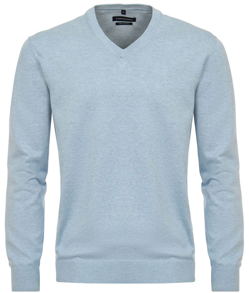 Casa Moda Pullover V-Hals Lichtblauw
