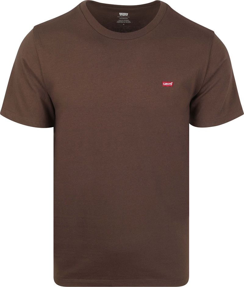 Levi's T-Shirt Original Braun - Größe S günstig online kaufen