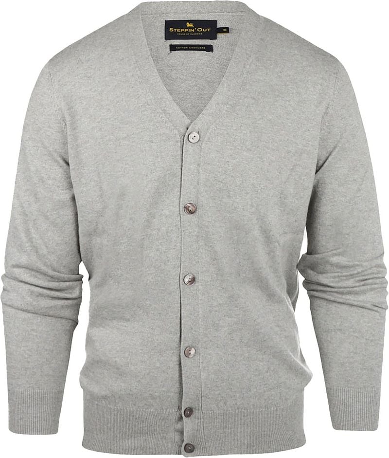 Steppin' Out Vest Cotton Cashmere Melange Grijs
