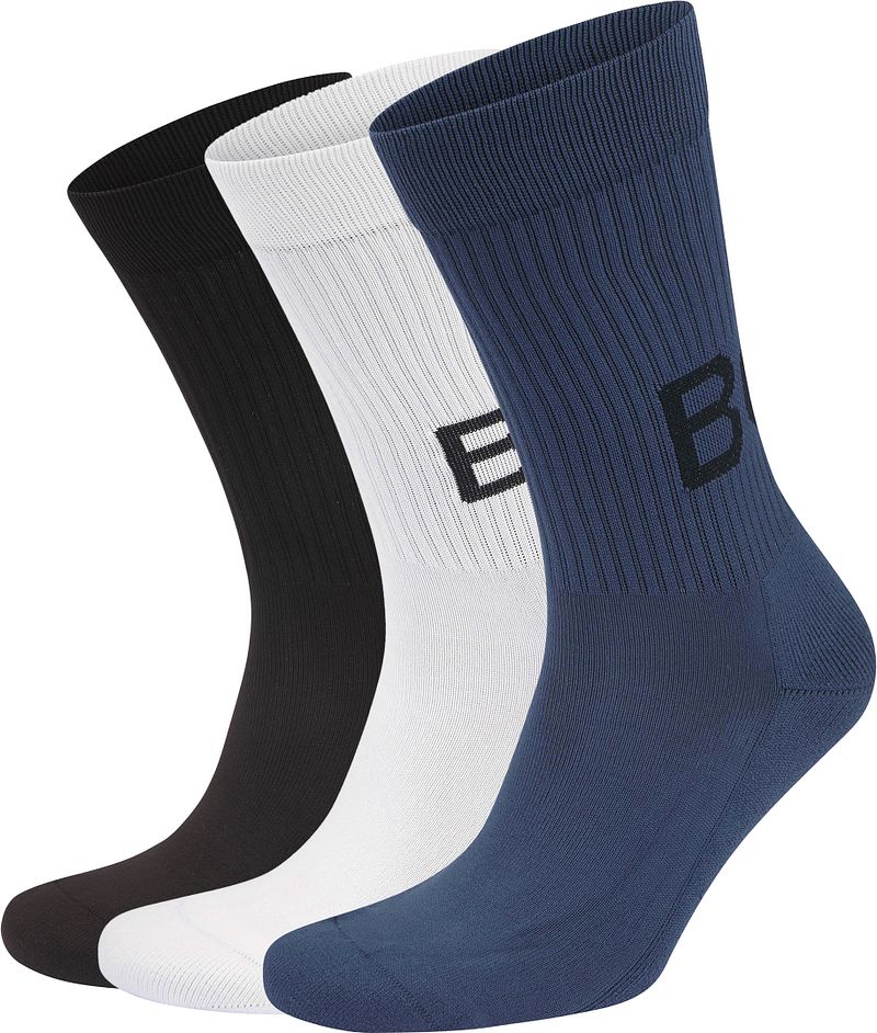 Bjorn Borg 3-Pack Core Crew Socken Mehrfarbig - Größe 36-40 günstig online kaufen