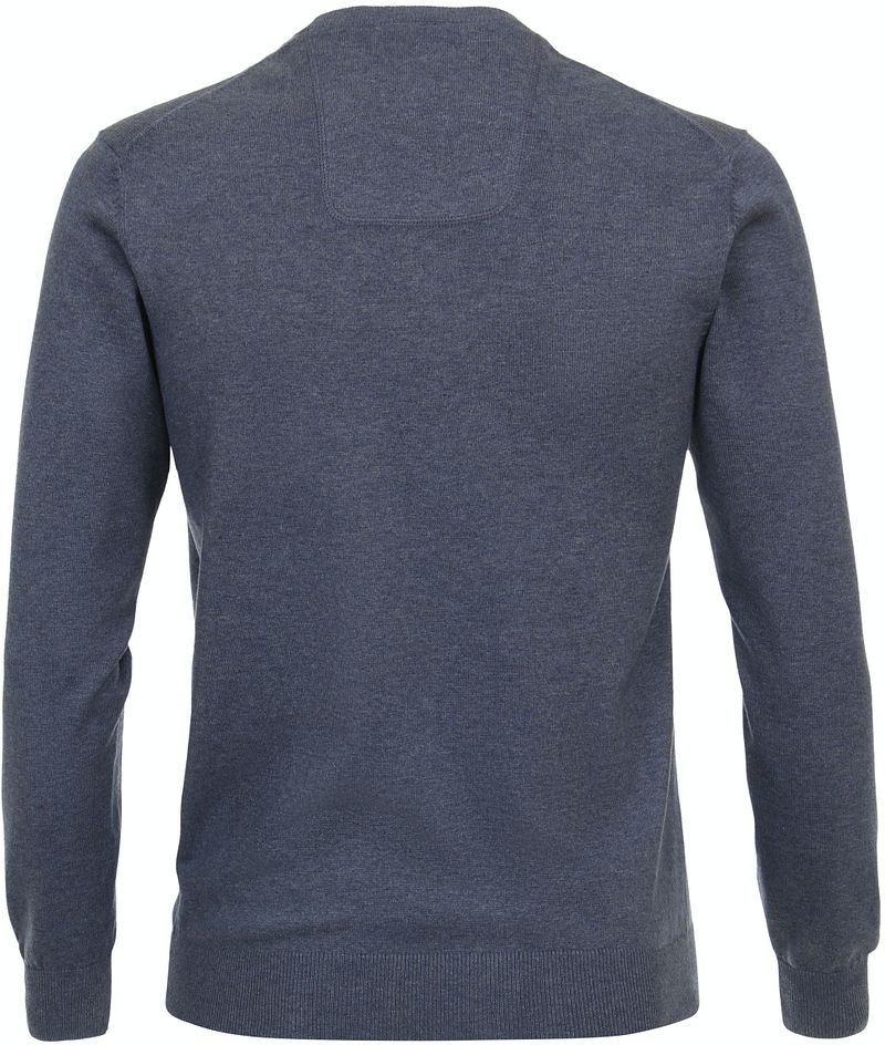 Casa Moda Pullover V-Ausschnitt Blau - Größe 4XL günstig online kaufen