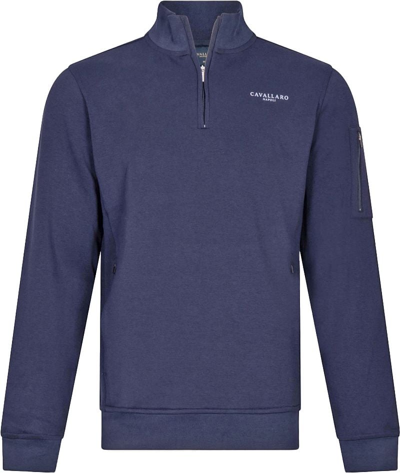 Cavallaro Napoli Cavallaro Bellunio Half Zip Trui Navy