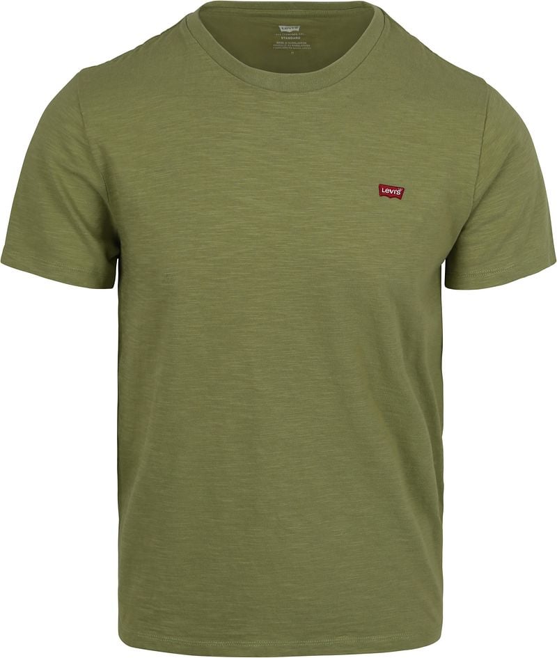 Levi's T-shirt Original Slub Green - Größe M günstig online kaufen