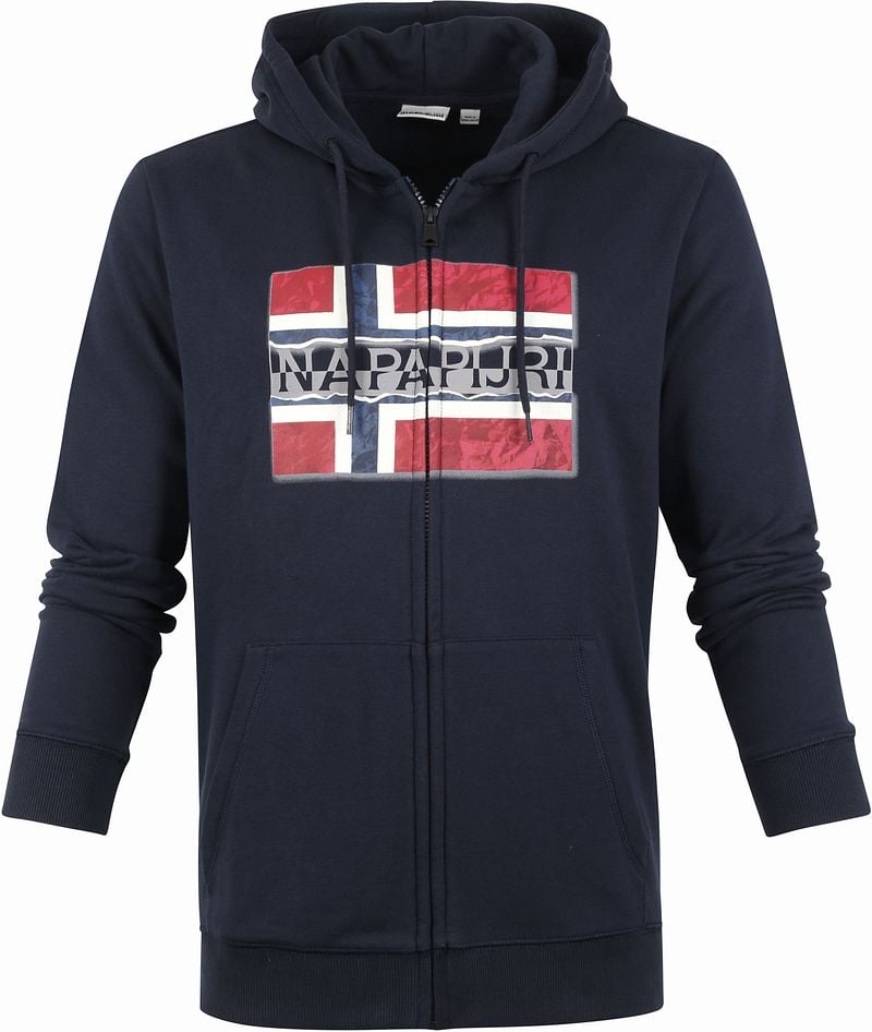 Napapijri Bench Sweatjacke Navy - Größe M günstig online kaufen