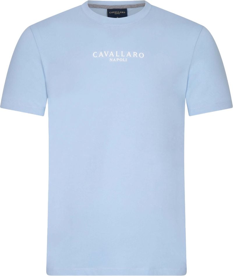 Cavallaro Napoli Cavallaro Mandrio T-Shirt Logo Lichtblauw