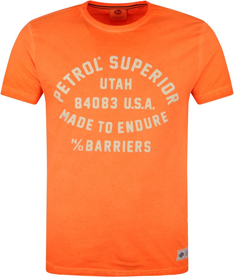 Petrol T-Shirt Neon Logo   Orange taille M