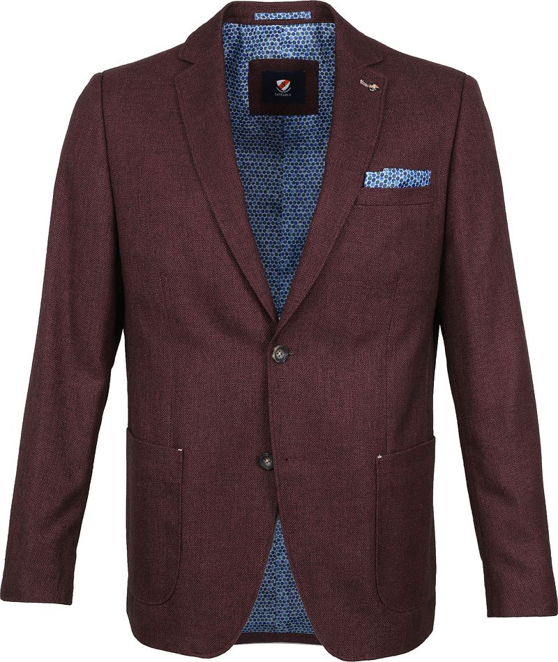 Suitable Veston Charlo Bordeaux Rouge taille 48