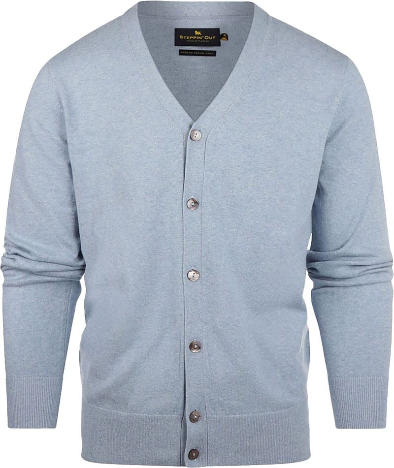 Steppin' Out Vest Cotton Cashmere Sky Blue