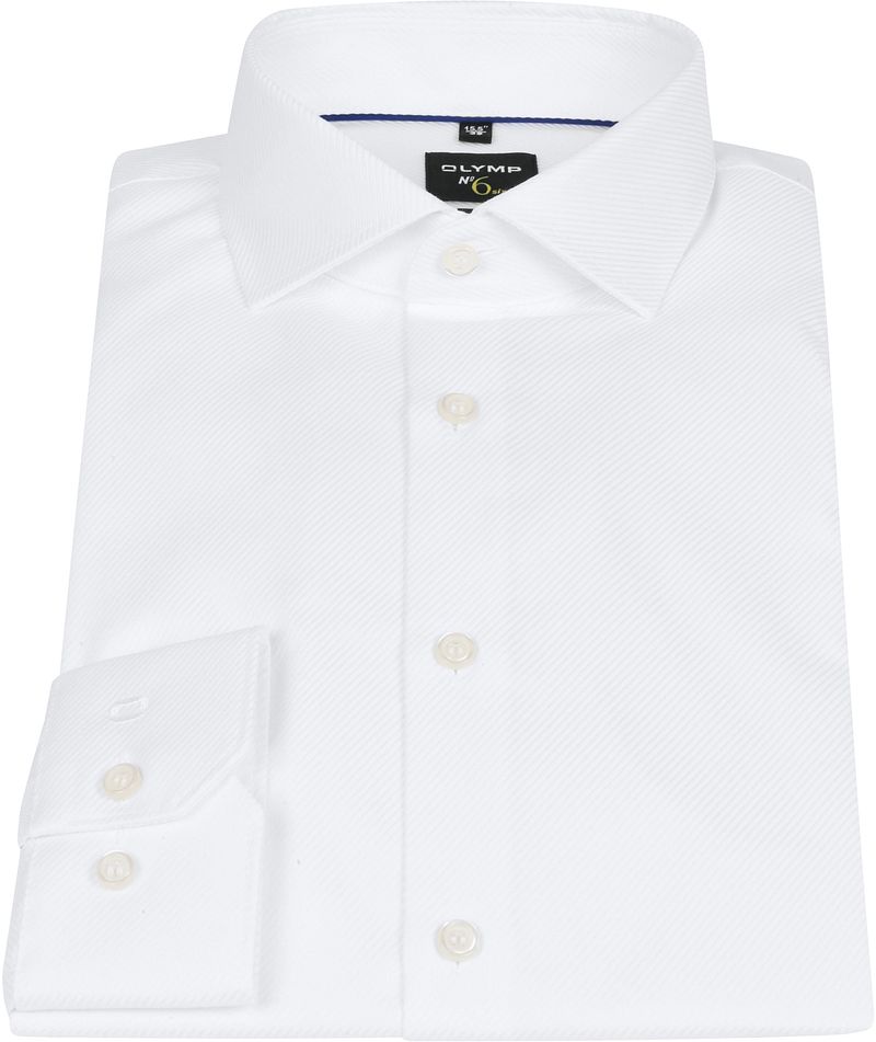 OLYMP No'6 six Hemd Skinny Fit Weiß - Größe 44 günstig online kaufen