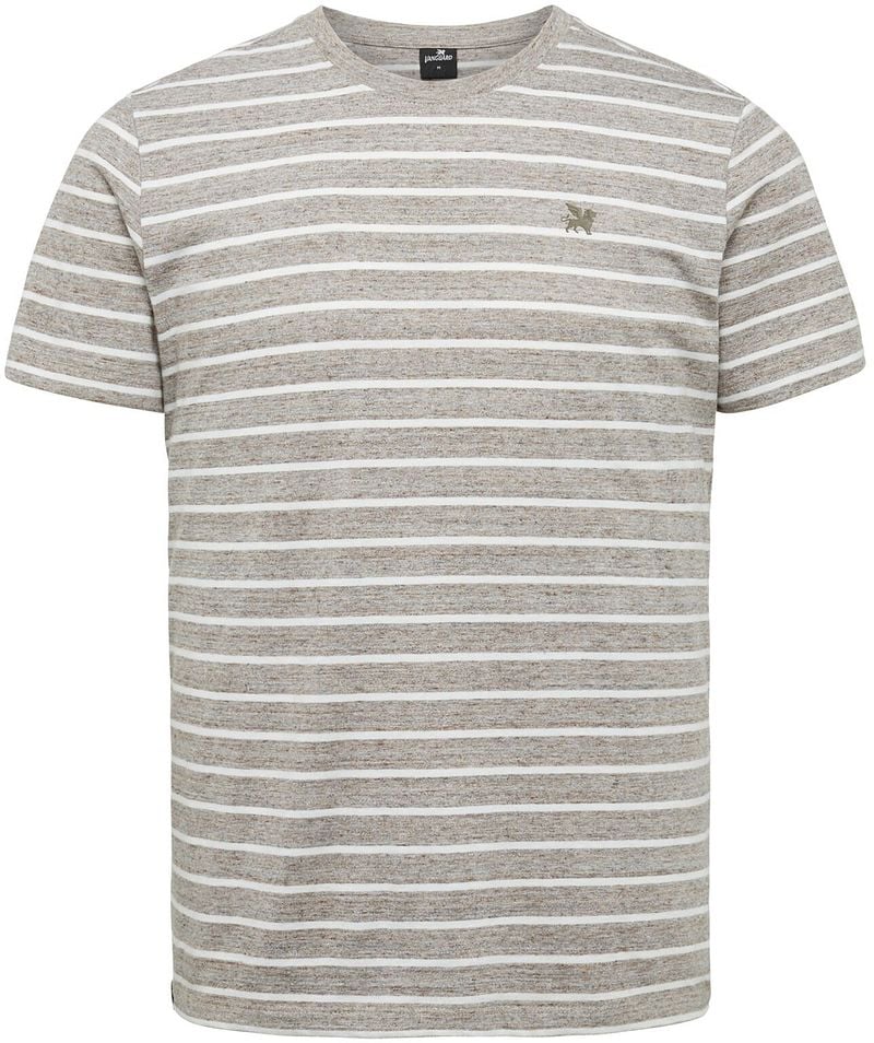 Vanguard T-Shirt Strepen Bruin