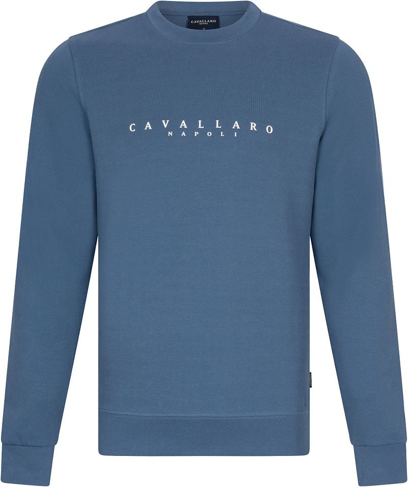 Cavallaro Napoli Cavallaro Cavezzio Sweater Logo Blauw