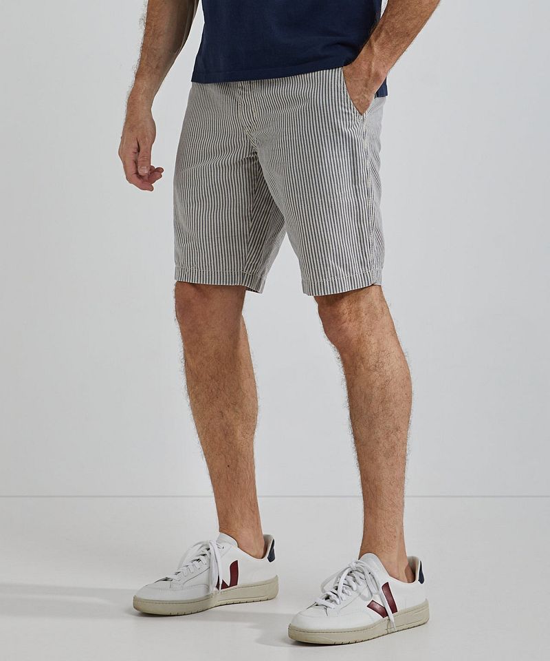 Steppin' Out Short Rashford Streep Blauw