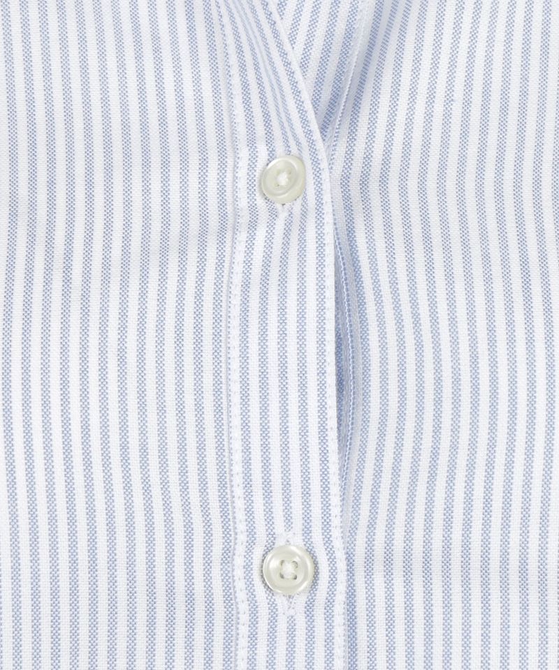 Steppin' Out Blouse Bibi Oxford Streep Dames Lichtblauw