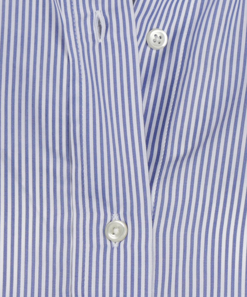 Steppin' Out Blouse Sara Poplin Streep Blauw