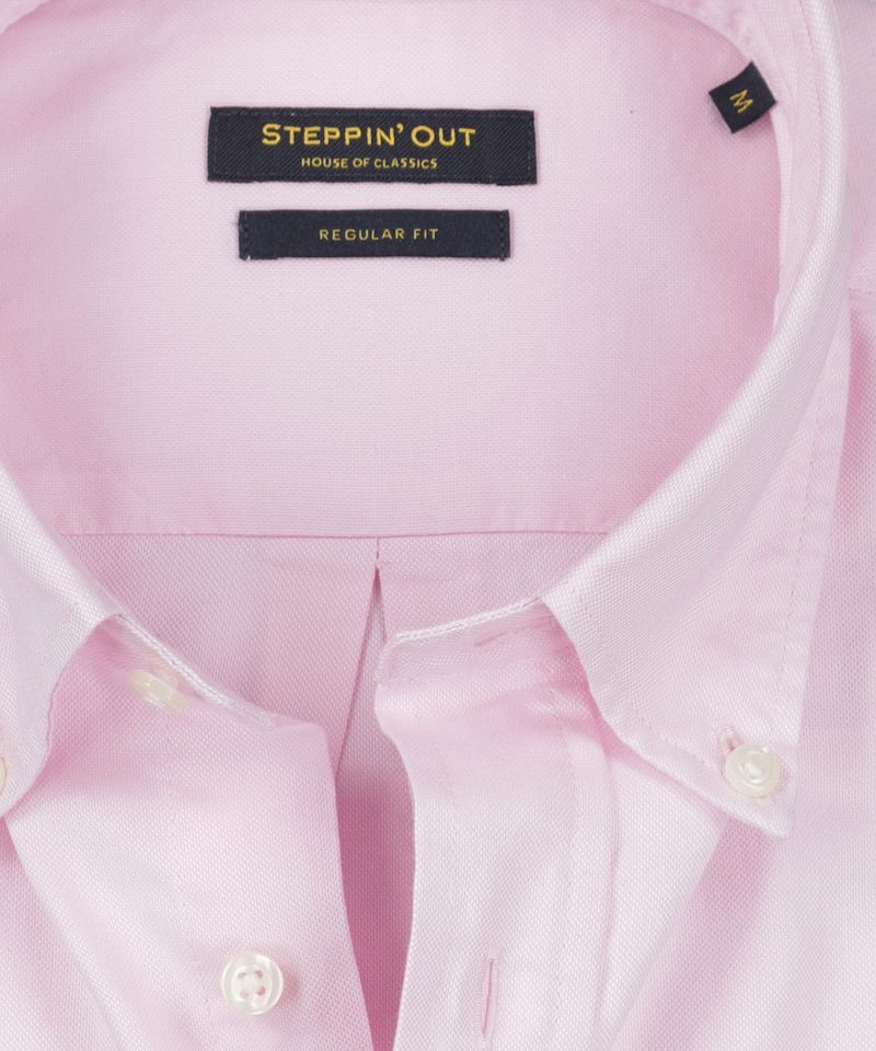 Steppin' Out Overhemd regular fit korte mouw Light Pink