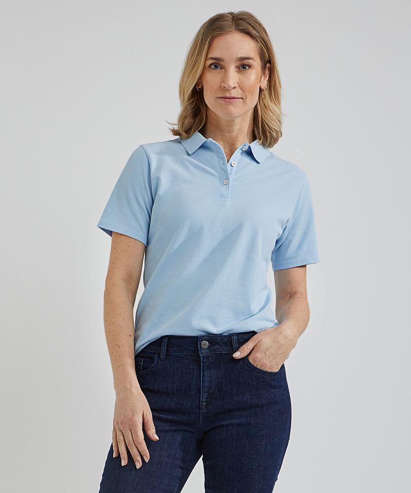 Steppin' Out Polo Dames Klassiek Lichtblauw