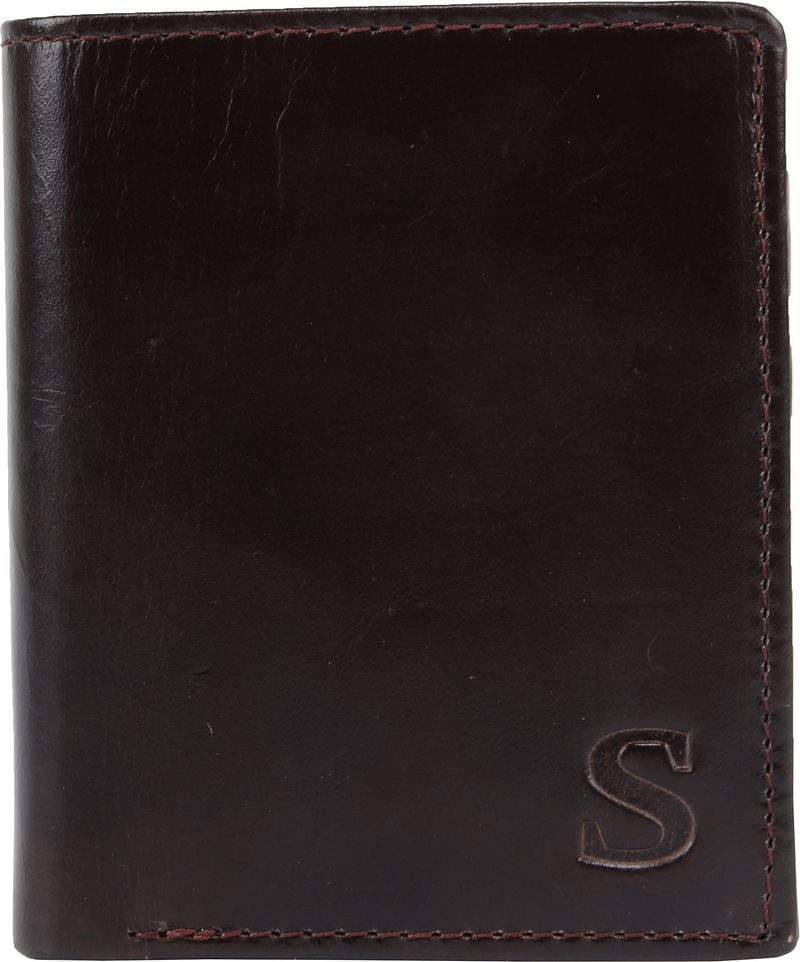 Suitable Portefeuille Nikkei Cuir Foncé - Anti Skim  Marron