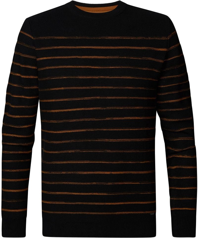 Pull-over Petrol à rayures noir Noir taille M
