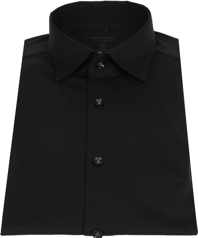 OLYMP Lvl 5 Hemd 24/Seven Schwarz - Größe 46 günstig online kaufen