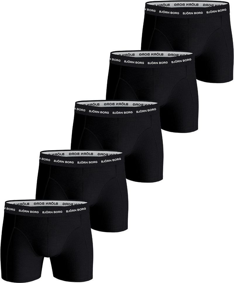 Bjorn Borg Boxers Cotton Stretch 5-Pack Schwarz  - Größe XL günstig online kaufen
