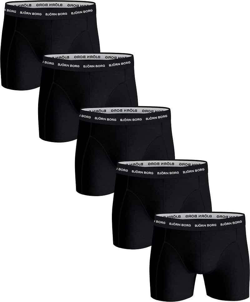 Bjorn Borg Boxers Cotton Stretch 5-Pack Schwarz  - Größe S günstig online kaufen