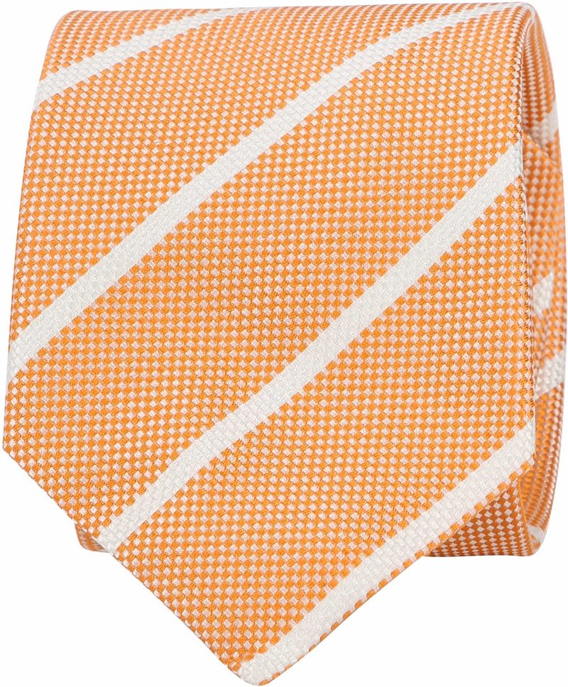 Suitable Cravate Rayures  Orange