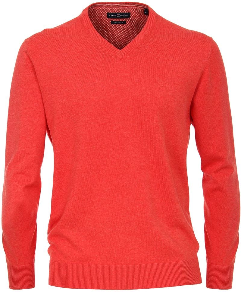 Casa Moda Pull col V rouge Rouge taille M