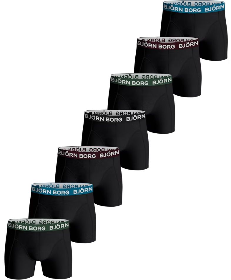 Bjorn Borg Boxer-shorts Lot de 7 Multicolore Noir taille L