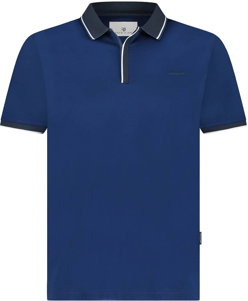 State of Art Jersey Polo Donkerblauw