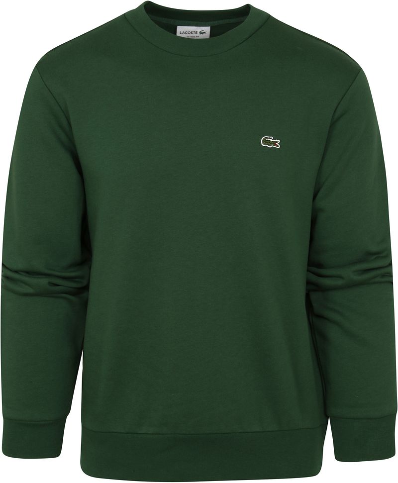 Lacoste Pullover O-Ausschnitt Grün - Größe L günstig online kaufen