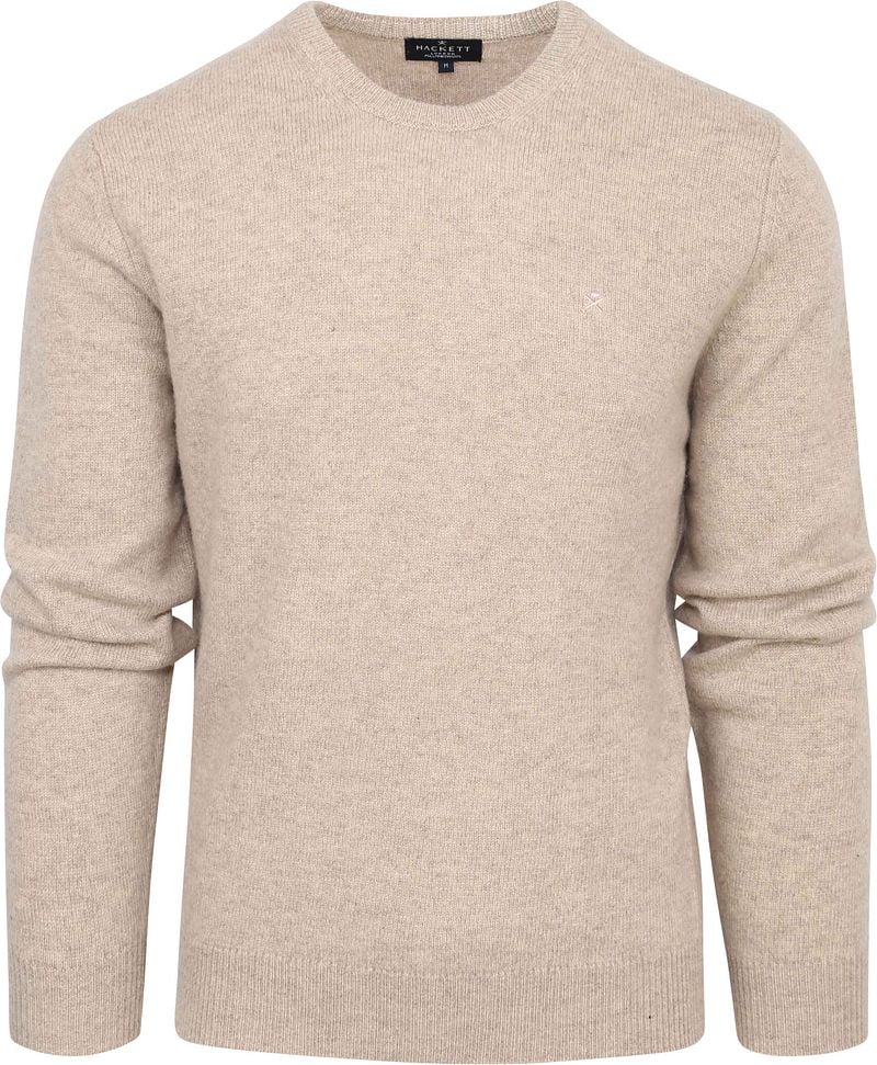 Hackett Lammwoll Pullover Beige - Größe XL günstig online kaufen