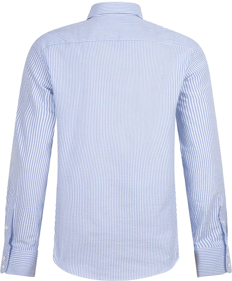 Cavallaro Napoli Cavallaro Fusco Overhemd Streep Lichtblauw