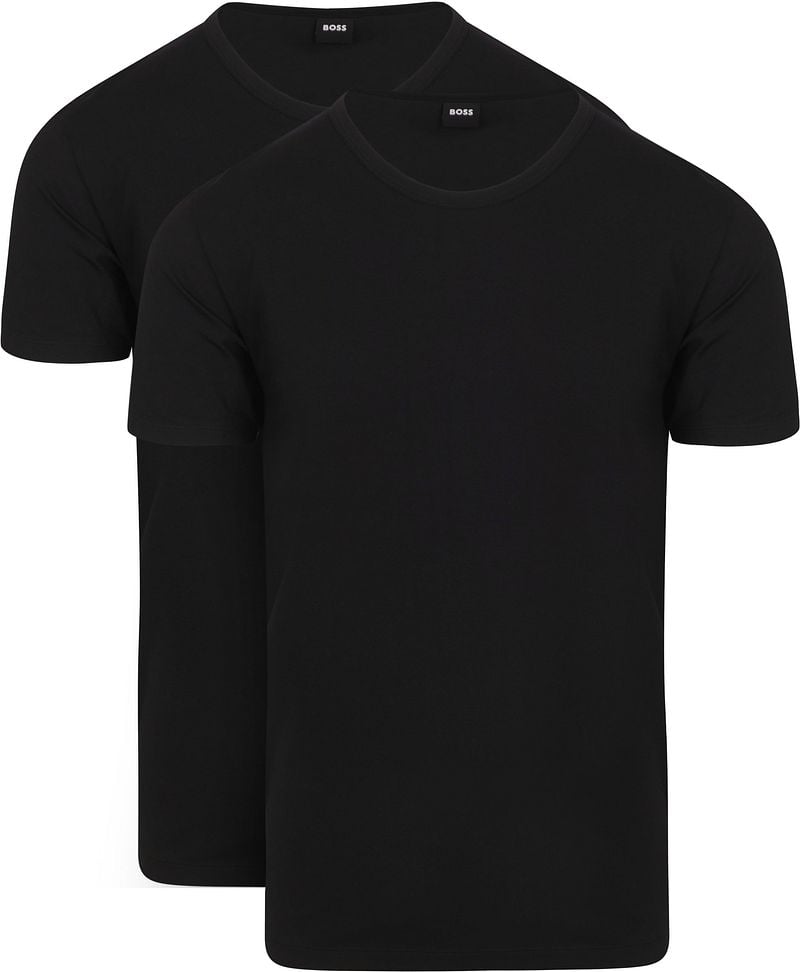 BOSS T Shirt Modern 2-Pack Schwarz - Größe M günstig online kaufen