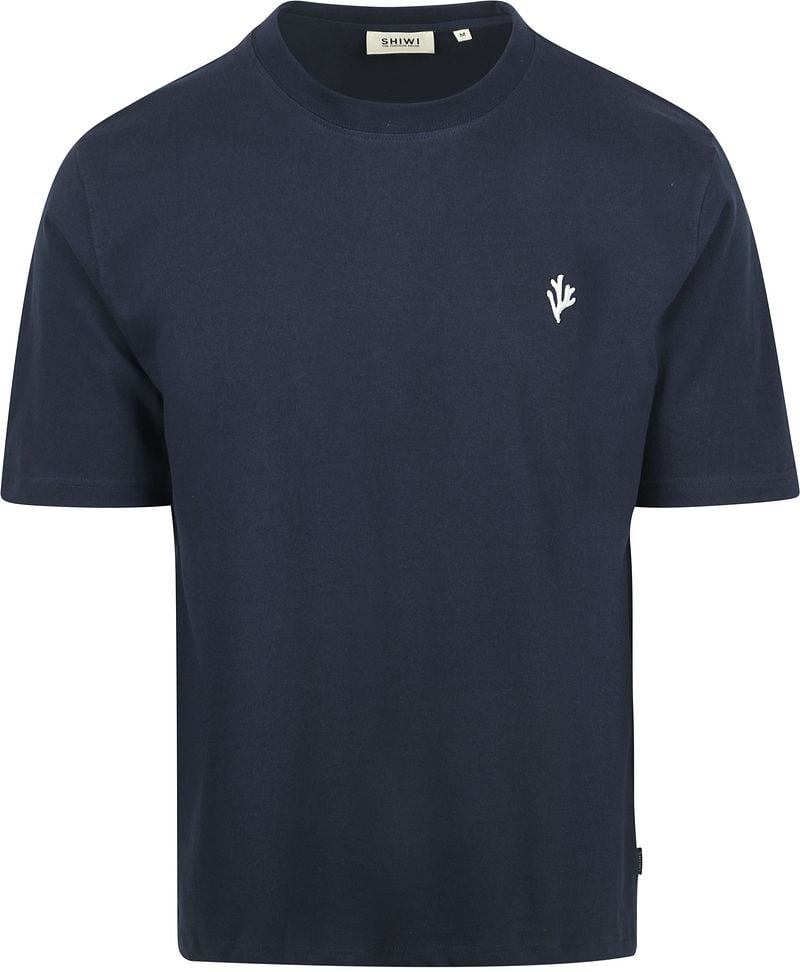 Shiwi T-Shirt Finn Coral Navy