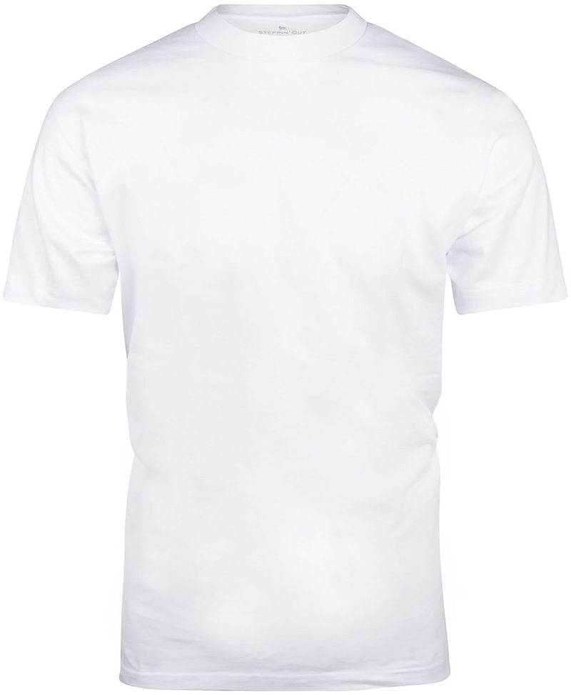 Steppin' Out T-shirts Ronde Hals 2-Pack Wit